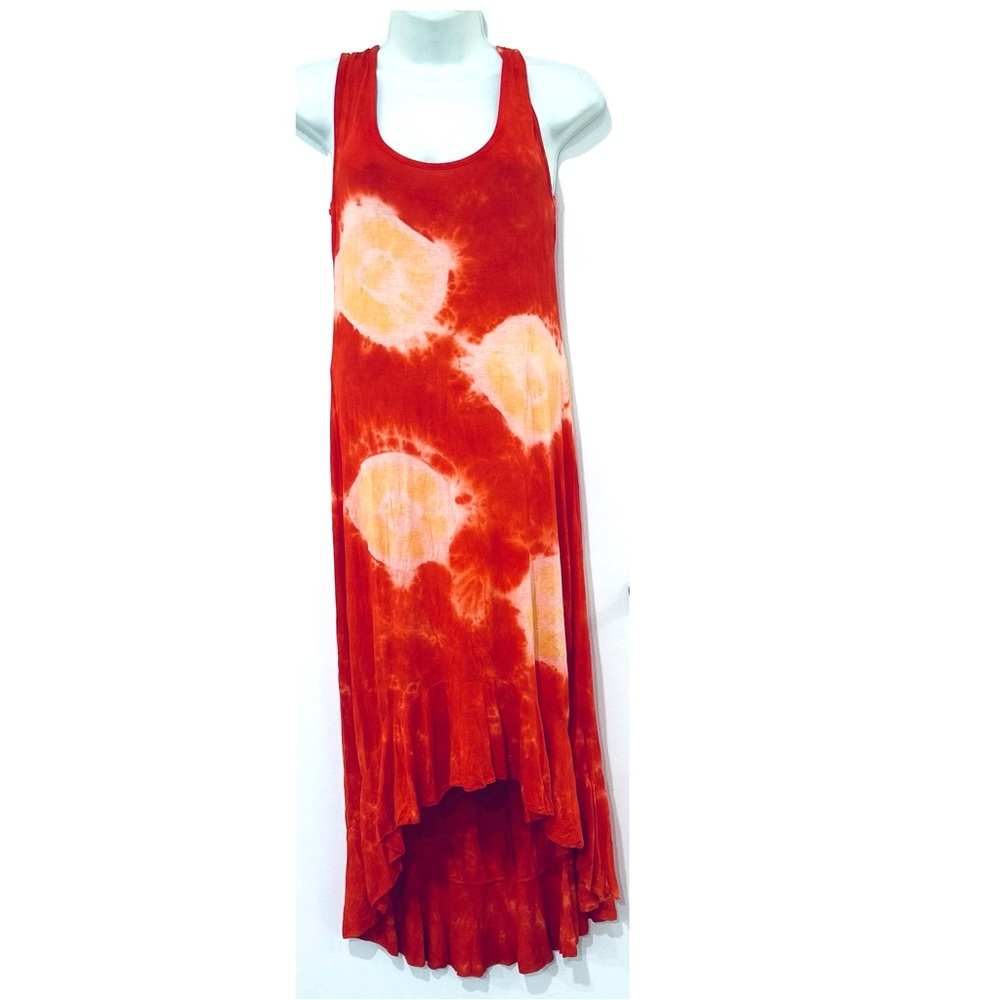 URBAN X  95% RAYON TIE DYE TUBE MAXI DRESS.SIZE LARGE